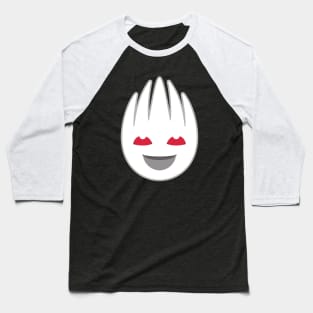 Cute Little Ghost Smiling Face Baseball T-Shirt